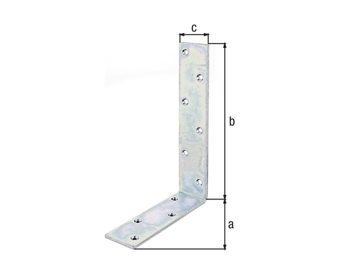 Equerre d''assemblage avec dimensions