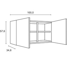 Cuisine complète sans appareils Optifit Kaya290 270 cm chêne sauvage mat démontée variante réversible KMKA 2742OE-0+