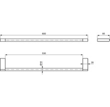 Badetuchhalter Ideal Standard Connect chrom N1387AA