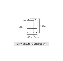 Jardinière surélevée sur pilotis JULIANA Vertical 71x33x142 cm noir