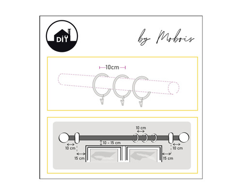 Installationshinweise für eine Gardinenstange