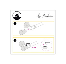 Instructions pour le montage d''une tringle à rideaux
