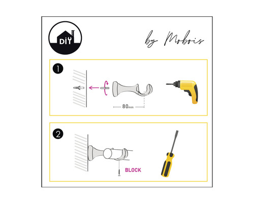 Anleitung zur Befestigung einer Gardinenstange