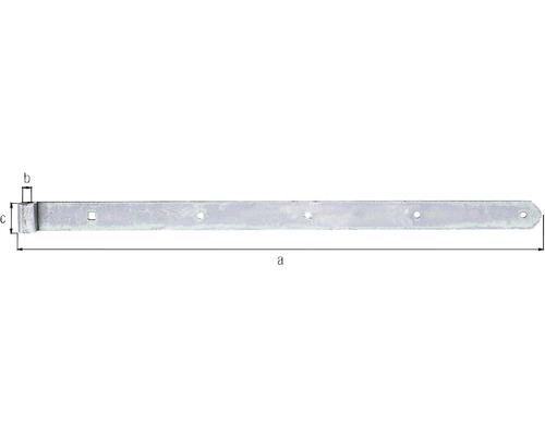 Gerader Ladenbandbeschlag mit Löchern zur Befestigung