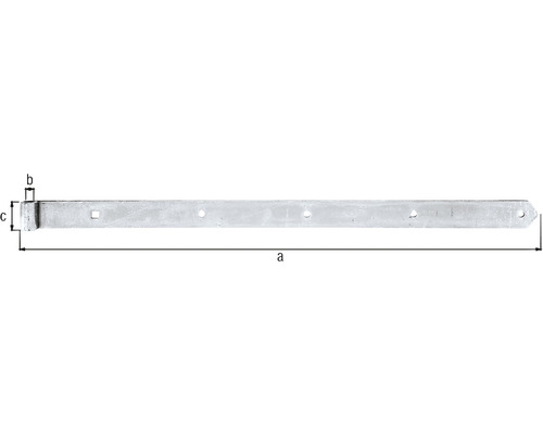 Scharnierband zur Befestigung von Toren und Türen