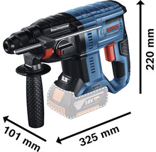 Boschhammer mit den Maßen 101 mm x 325 mm x 220 mm