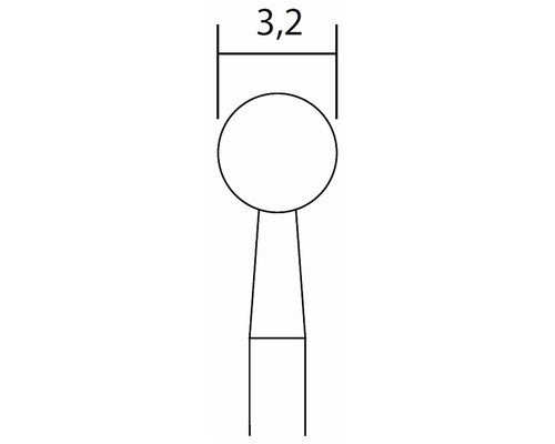 Dessin technique d''un produit d''une largeur de 3,2 unités