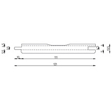 Konsta Faseprofil Fichte "A" weiß 14x121x2350 mm-thumb-5