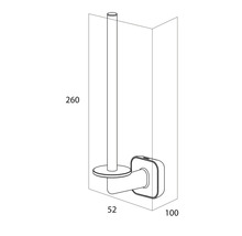 Dimensions d''un support de papier toilette