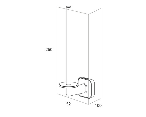 Dimensions d''un support de papier toilette