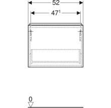 Waschtischunterschrank GEBERIT iCon Frontfarbe weiß hochglanz BxHxT 52 x 41,5 x 30,7 cm 502.302.01.2