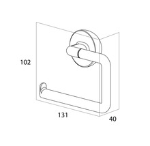 Abmessungen eines Toilettenpapierhalters