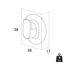 Maße einer Wandhaken Darstellung