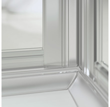 Porte pivotante-pliante pour accès d'angle Schulte Garant 80x80 cm verre transparent couleur du profilé aluminium-thumb-4