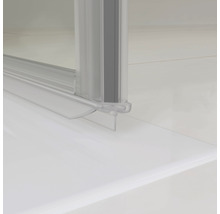 Porte pivotante-pliante pour accès d'angle Schulte Garant 80x80 cm verre transparent couleur du profilé aluminium-thumb-5