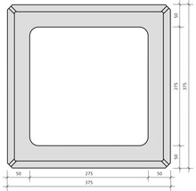 Elément de pilier Bellamur gris 37,5x37,5x20 cm-thumb-4