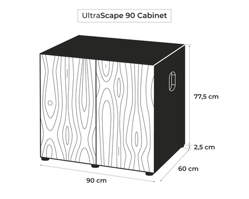 Meuble bas UltraScape 90 avec dimensions