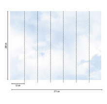 Fototapete Vlies 38228-1 The Wall Himmel mit Wolken 7-tlg. 371 x 280 cm