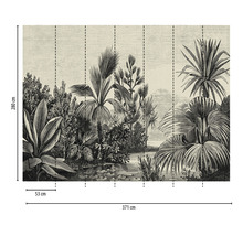 Fototapete Vlies 38235-1 The Wall Dschungel Plalmen 7-tlg. 371 x 280 cm