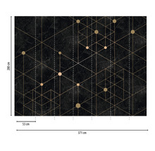 Fototapete Vlies 38260-1 The Wall Marmor mit Gold Design 7-tlg. 371 x 280 cm