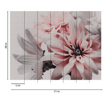 Papier peint photo avec motif floral et dimensions 371 sur 280 centimètres