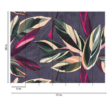 Fototapete Vlies 38272-1 The Wall Blätter-Design 7-tlg. 371 x 280 cm