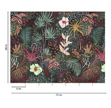 Fototapete Vlies 38274-1 The Wall Blumenmuster 7-tlg. 371 x 280 cm