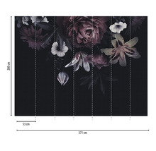 Fototapete Vlies 38279-1 The Wall Blumen im Gemälde Stil 7-tlg. 371 x 280 cm