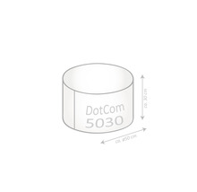 Tube de coffrage DotCom 5030 d''environ 50 centimètres de diamètre et d''environ 30 centimètres de hauteur
