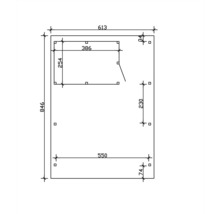 Carport double 2 voitures Skanholz Emsland avec espace de rangement,ancrage pour poteaux 613 x 846 cm ardoise