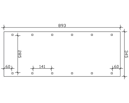 Dessin technique avec indications de dimensions