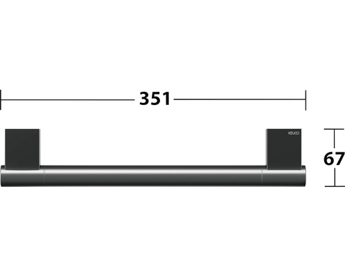 Keuco Handtuchhalter mit den Maßen 351 mal 67 Millimeter
