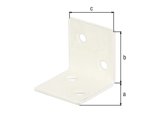 Winkelverbinder mit Abmessungsangaben