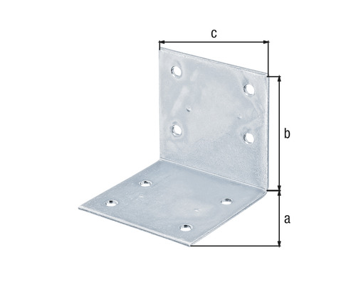 Winkelverbinder mit Löchern für Schrauben zur Holzverbindung