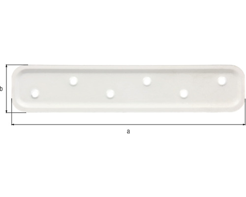 Plaque métallique avec trous et dimensions