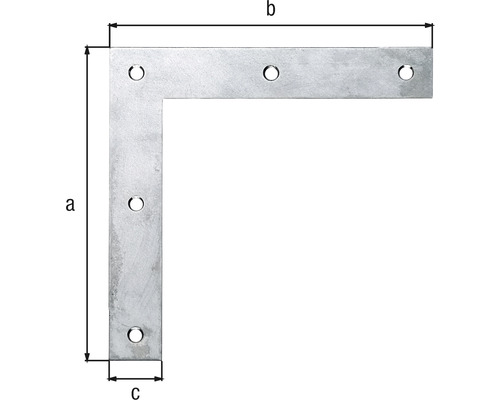 Winkelverbinder mit Bohrungen zur Befestigung