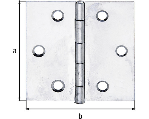 Vierkantiges Türband mit Schraublöchern