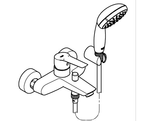 Robinet de baignoire avec douchette