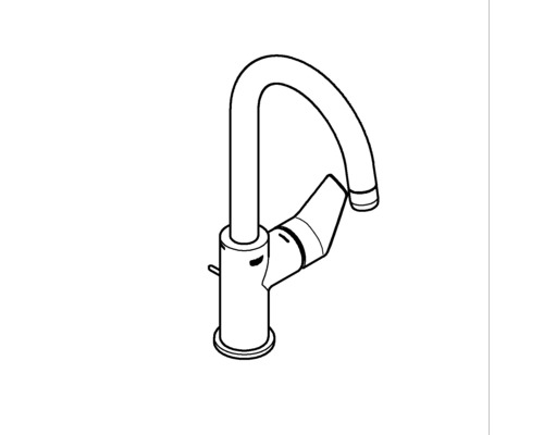 Küchenarmatur mit hohem Auslauf