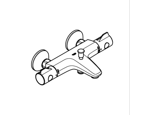 Illustration d''un mitigeur de baignoire apparent