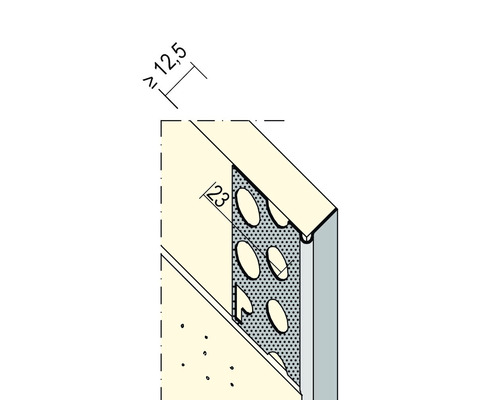 Illustration einer Wand mit Dämmung und Installationskanal