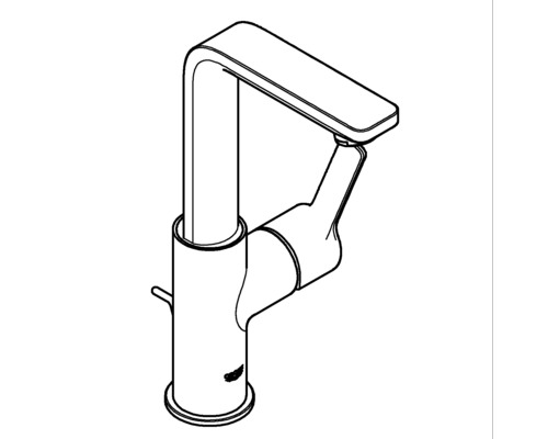 Skizze eines Wasserhahns