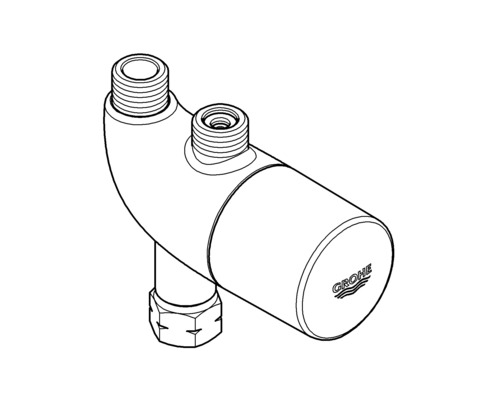 Siphon de lavabo avec logo Grohe