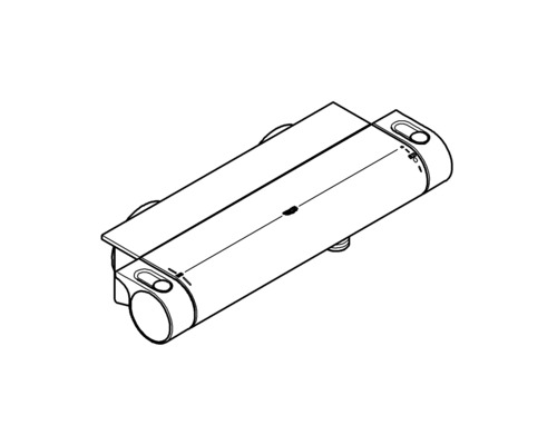 Thermostat-Brausearmatur zur Steuerung der Wassertemperatur und des Wasserdurchflusses in der Dusche.