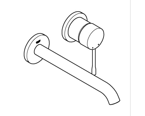 Robinet mural pour une utilisation dans la salle de bains ou la cuisine