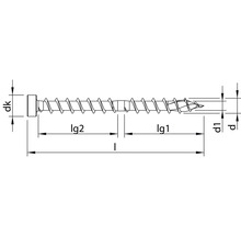 Vis à bois tête cylindrique TX 50 pièces