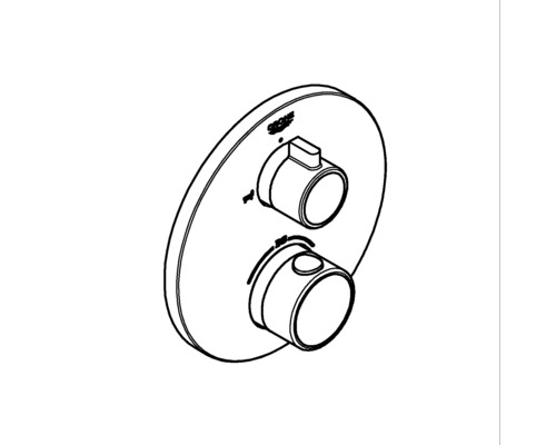 Logo Grohe Robinet thermostatique pour montage mural