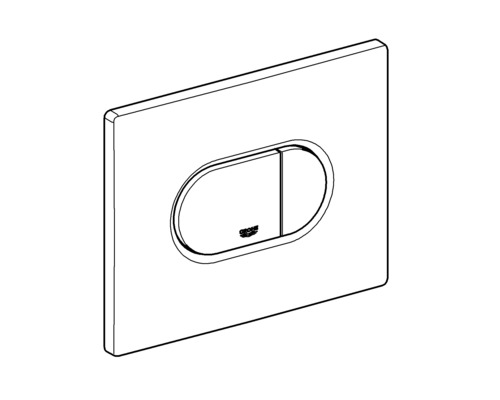 Toilettenspülplatte mit zwei Tasten von Grohe