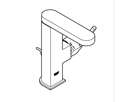 Mitigeur de lavabo GROHE Plus taille M chrome avec bonde de vidage clic  clac 23872003 - HORNBACH Luxembourg