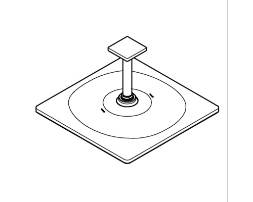 Fixation au plafond pour sanitaire